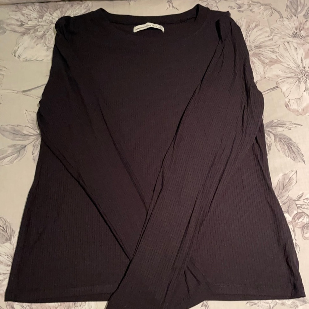 Abercrombie & Fitch Ribbed Long sleeve tee